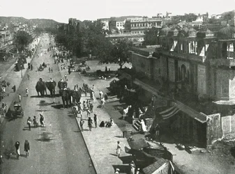 Scène de rue dans la ville de Jaipur, Inde
