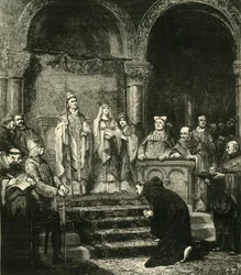 Soumission de Henri IV à Canossa, 1077, 1890