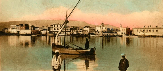 Suez - Vue de la ville pendant les hautes eaux, vers 1918-1939