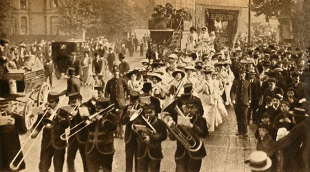 Martyrs suffragettes libérés de prison, 1908