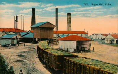 Sucrerie, Cuba, vers 1910