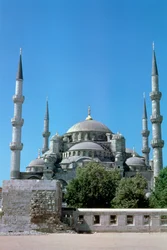 Mosquée Sultan Ahmed, Mosquée Bleue, élévation nord, Istanbul, Turquie