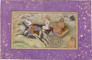 Sultan Salim dans une calèche, vers 1603
