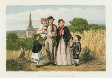 Dimanche matin, vers 1880