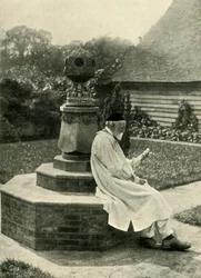Cadran solaire dans le jardin à Limnerslease, et... G. F. Watts, Esq., R.A., vers 1890s, 1902
