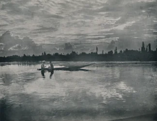 Coucher de soleil sur le lac Dal, Cachemire, 1936