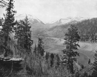 Sunshine Peak et Wilson Peak, Colorado, USA, vers 1900