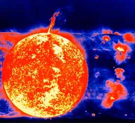 Taches solaires et protubérances solaires, 1973
