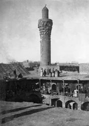 Minaret de Suq al-Ghazl, Bagdad, Irak, 1917-1919