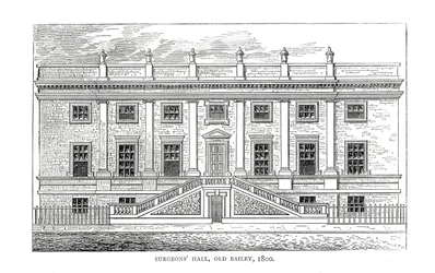 Surgeons Hall, Old Bailey, 1800