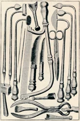 Instruments chirurgicaux, 1639, 1903