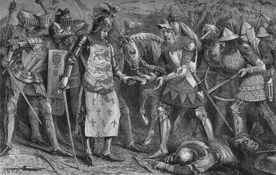 Reddition du roi de France à Poitiers, septembre 1356, vers 1880
