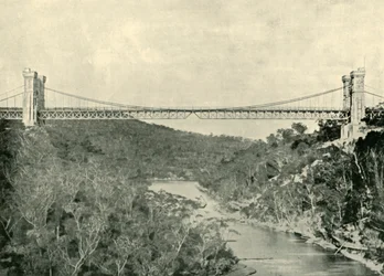 Pont suspendu, North Sydney, 1901