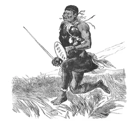 Éclaireur swazi, vers 1880