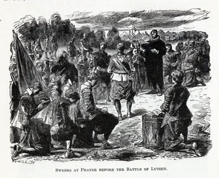 Les Suédois en prière avant la bataille de Lützen, 1882