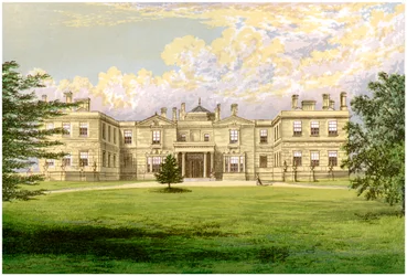 Swithland Hall, Leicestershire, maison du comte de Lanesborough, vers 1880