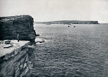 Sydney Heads, à la brèche de Watsons Bay, vers 1900