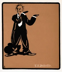 TE Dunville 1868-1924, chanteur et comédien anglais, fin du 19e siècle