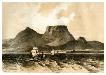 Table Mountain, Cap de Bonne-Espérance, Afrique du Sud, 1883