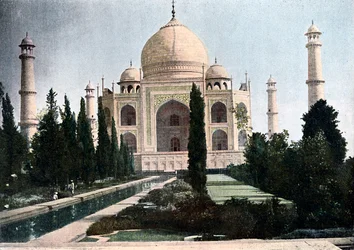 Taj Mahal, Agra, Uttar Pradesh, Inde, vers 1890