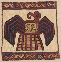 Panneau carré de tapisserie, vers 700-1100