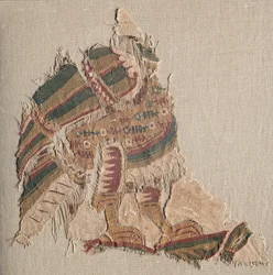 Tapisserie avec oiseau décapité