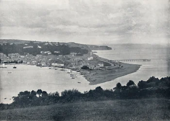 Teignmouth - Vue générale du Dene, 1895