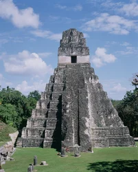 Temple du Jaguar (Temple 1) Maya, Période Classique Tardive vers 600-900