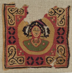 Fragment de textile, copte, 6ème-7ème siècle