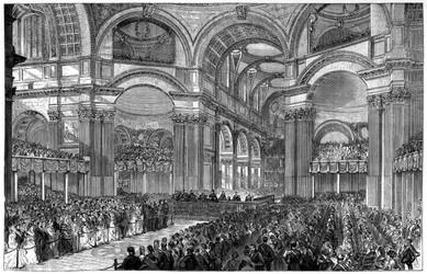 Service de Thanksgiving à la cathédrale Saint-Paul, Londres, 1900