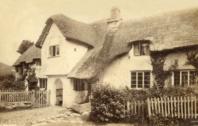 Cottage au toit de chaume, Lustleigh, Devon