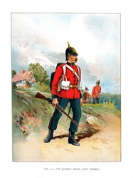 Le 2e, The Queens Royal West Surrey, vers 1890
