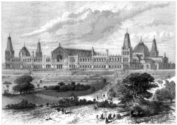 Le palais Alexandra, Muswell Hill, Londres, 1875