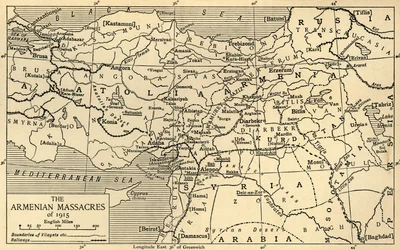 Les massacres arméniens de 1915, Première Guerre mondiale, vers 1920