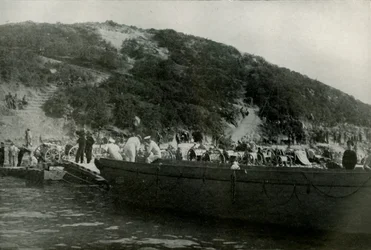 Le lieu de débarquement australien à Gaba-Tepe, 1919