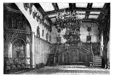 La salle de bal, château de Balmoral, Écosse