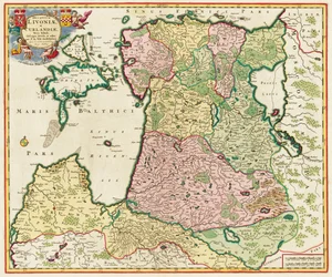 La mer Baltique De : Ducatuum Livoniae et Curlandiae Nova Tabula, 1705