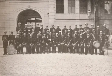 La bande de la brigade des pompiers de Rio, 1914