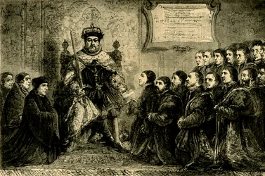 Le tableau des chirurgiens-barbiers, vers 1872