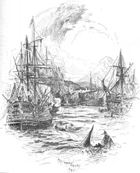La bataille a été maintenue avec une fureur ininterrompue pendant plus de quatre heures, vers 1895, 1902