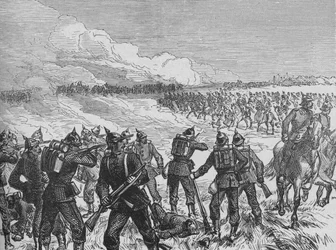 La bataille de Langensalza, vers 1890