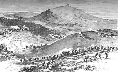 La bataille de Quintana, vers 1880