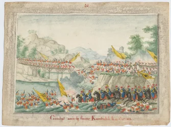 La bataille sur la rivière Kamchik le 15 octobre 1828