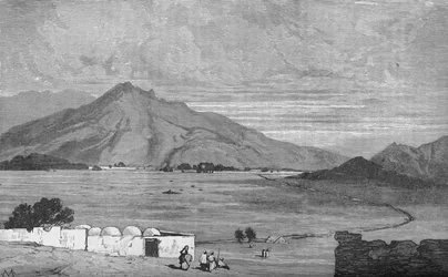 Le champ de bataille de Maiwand, vers 1880