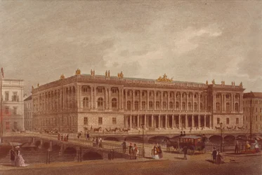 La Bourse de Berlin à la Burgstrasse, fin des années 1860-début des années 1870