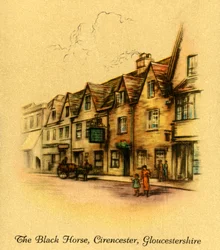 Le Cheval noir, Cirencester, Gloucestershire, 1936