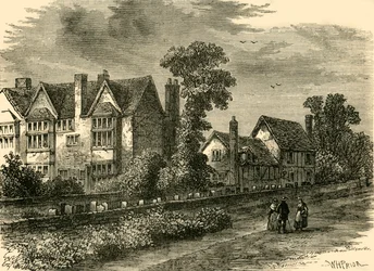 La maison noire et blanche, 1800, vers 1876