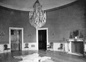 La salle bleue à la Maison Blanche, Washington DC, USA, 1908