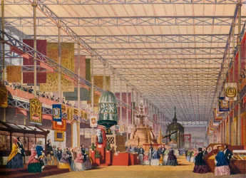 La nef britannique à la Grande Exposition de 1851, Le Crystal Palace, vers 1854