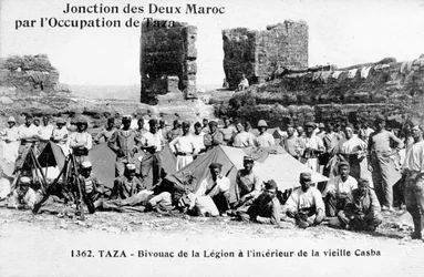 Le camp de la Légion étrangère, Taza, Maroc, 1904